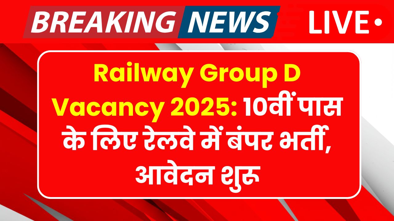 Railway Group D Vacancy 2025